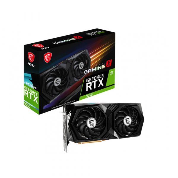 Видеокарта MSI NVIDIA GeForce RTX 3050 (RTX 3050 GAMING X 8G) RTX 3050 GAMING X 8G, 8 Гб, GDDR6